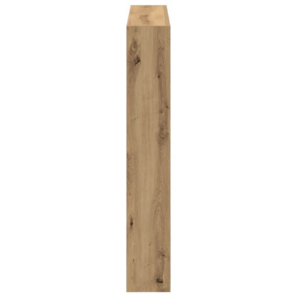 vidaXL Headboard Cabinet with LED Artisan Oak 100x17x102 cm