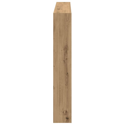 vidaXL Headboard Cabinet with LED Artisan Oak 140x17x102 cm