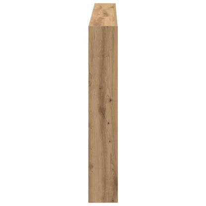 vidaXL Headboard Cabinet with LED Artisan Oak 180x17x102 cm