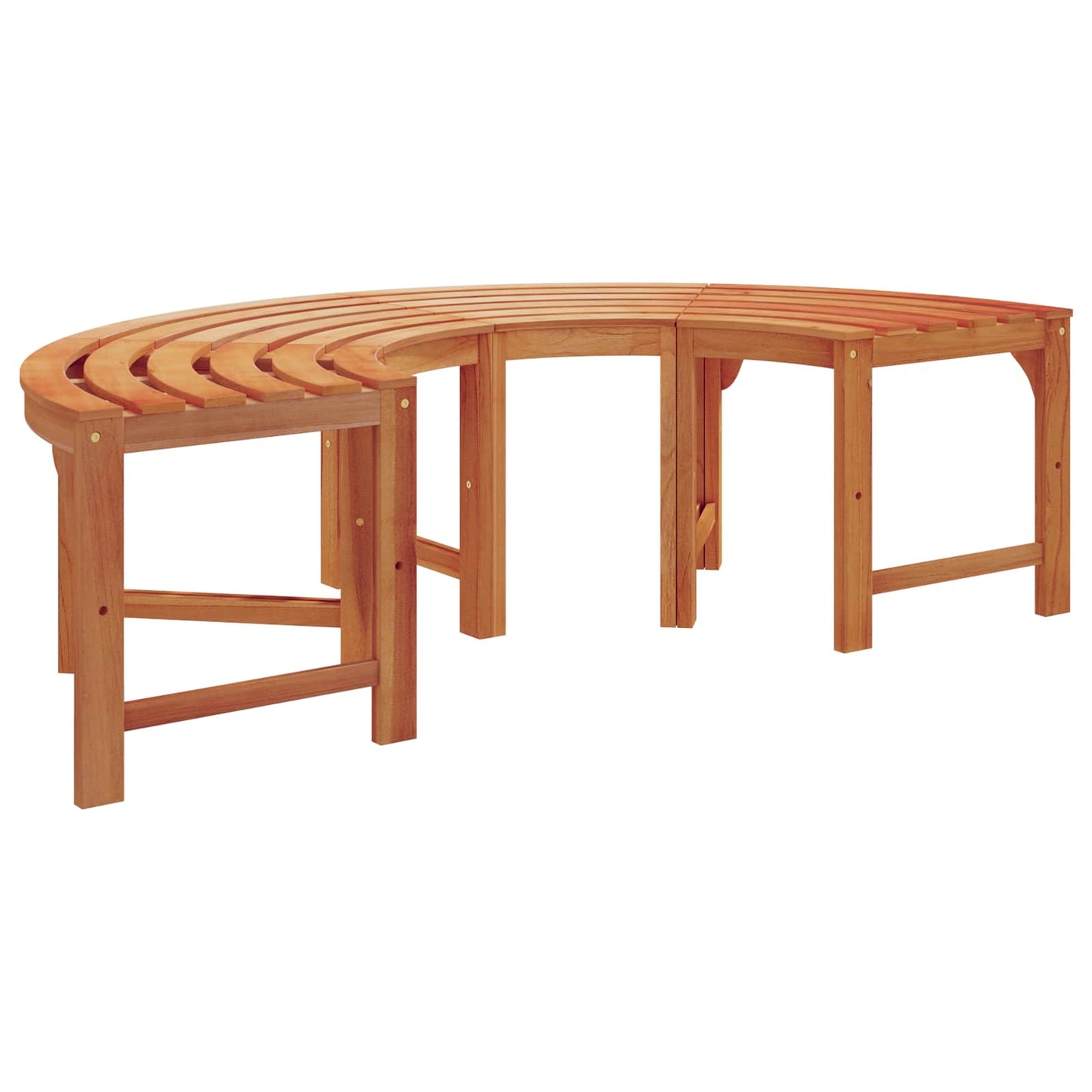 vidaXL Tree Bench Natural 160 x 80 x 45cm Solid Eucalyptus Wood