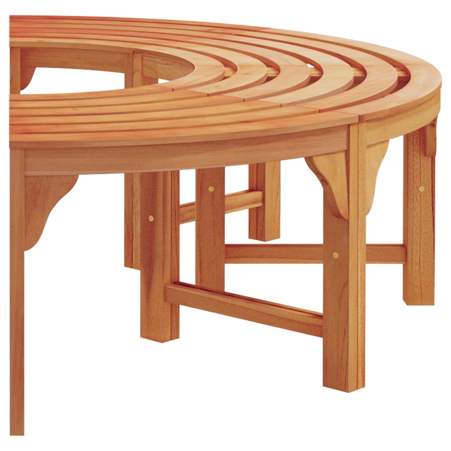 vidaXL Tree Bench Natural 160 x 80 x 45cm Solid Eucalyptus Wood