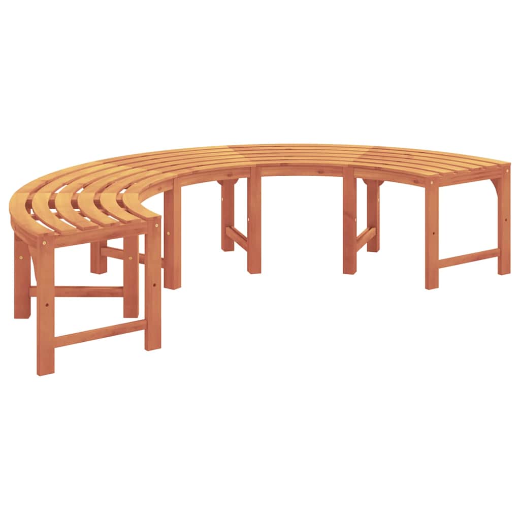 vidaXL Tree Bench 4-Seater 210 x 80 x 45 cm Solid Eucalyptus Wood