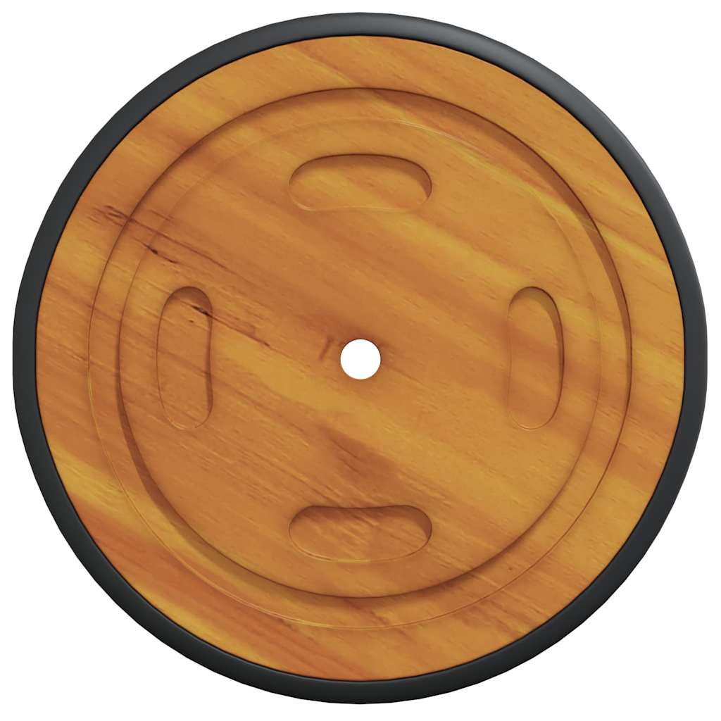 vidaXL Space Wheels 2 pcs Brown 20.5 x 20.5 x 2 cm Solid Acacia Wood