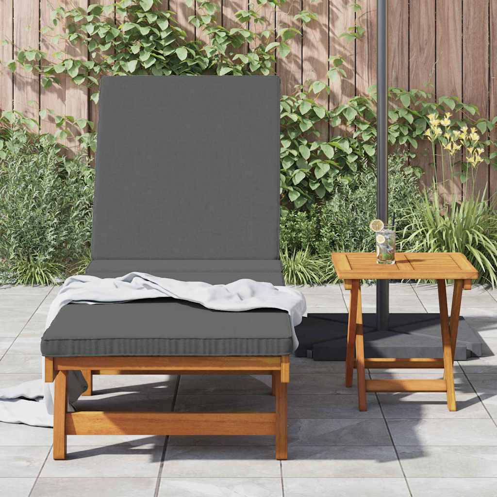 vidaXL Sun Lounger Reclining Brown 199 x 63 x 85 cm Solid Acacia Wood