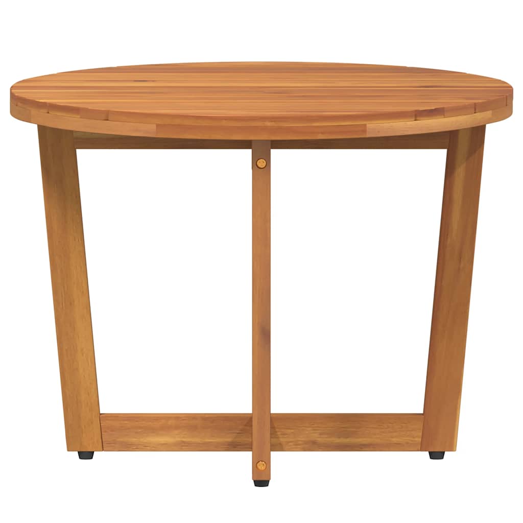 vidaXL Garden Side Table Round Ø55x40 cm Solid Wood Acacia