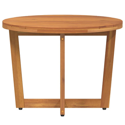 vidaXL Garden Side Table Round Ø55x40 cm Solid Wood Acacia