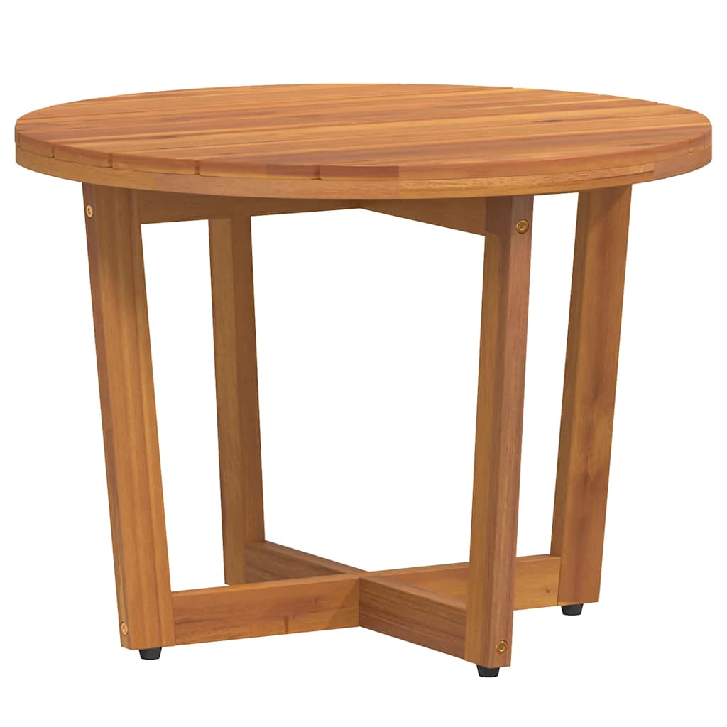 vidaXL Garden Side Table Round Ø55x40 cm Solid Wood Acacia