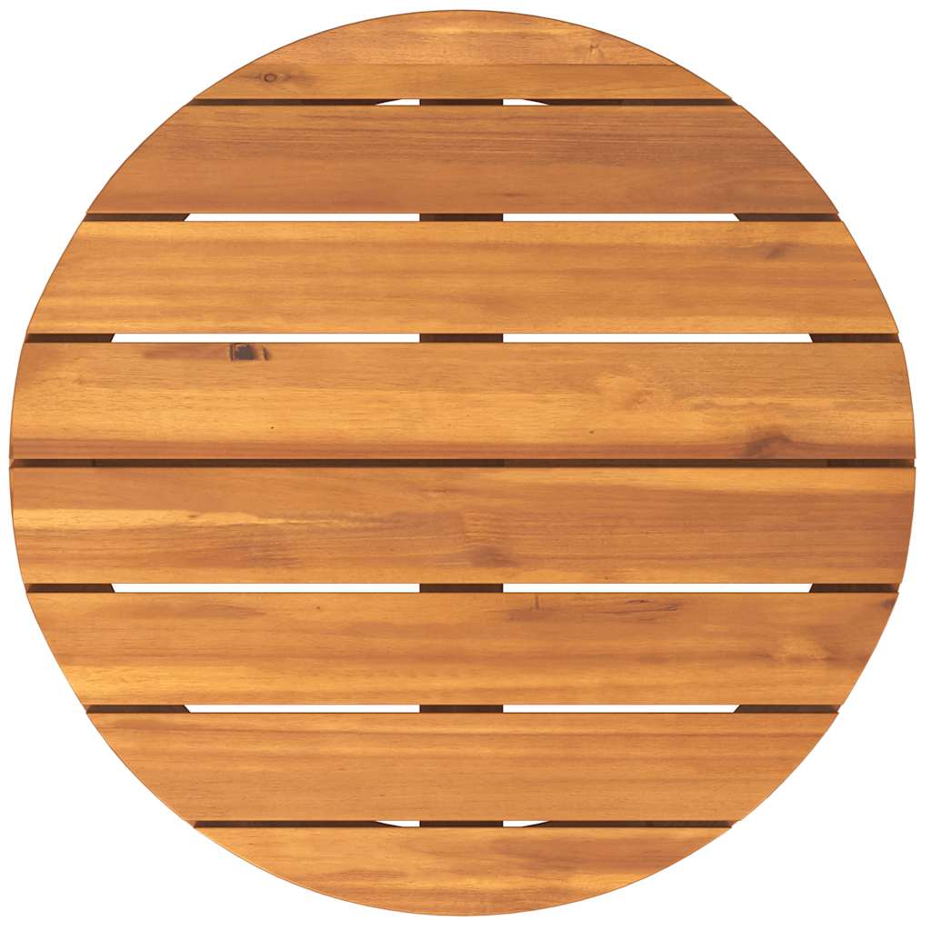vidaXL Garden Side Table Round Ø55x40 cm Solid Wood Acacia