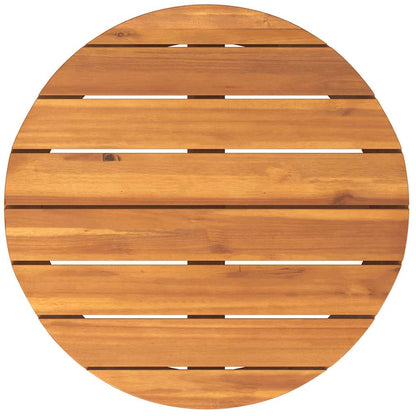 vidaXL Garden Side Table Round Ø55x40 cm Solid Wood Acacia