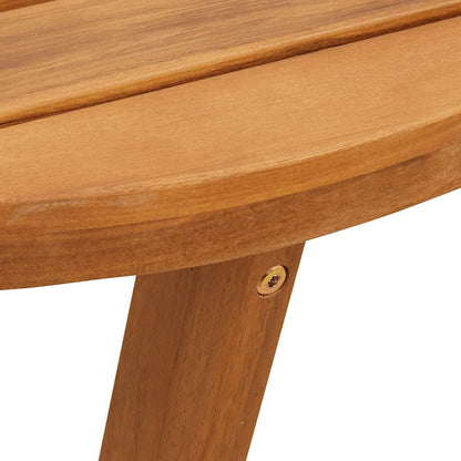 vidaXL Garden Side Table Round Ø55x40 cm Solid Wood Acacia