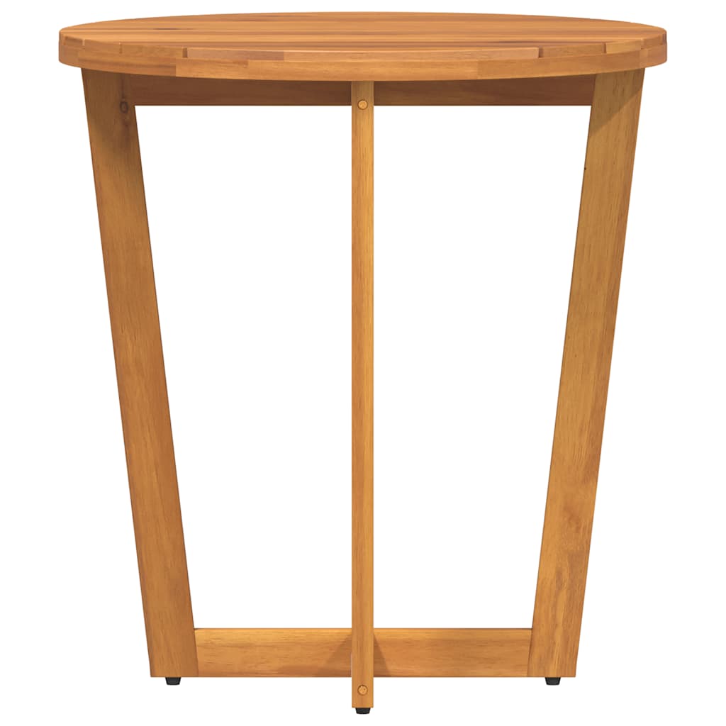 vidaXL Garden Side Table Round Ø70x75 cm Solid Wood Acacia