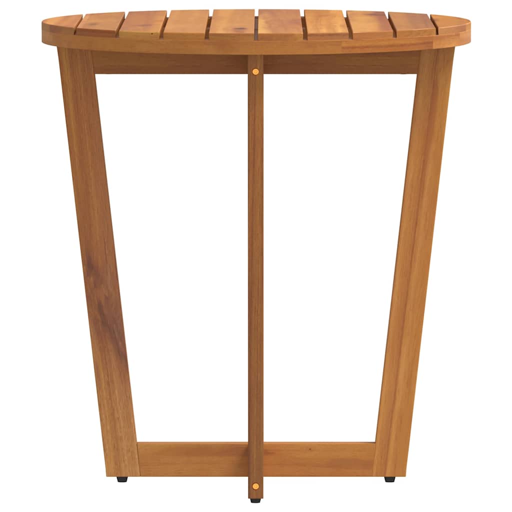 vidaXL Garden Side Table Round Ø70x75 cm Solid Wood Acacia