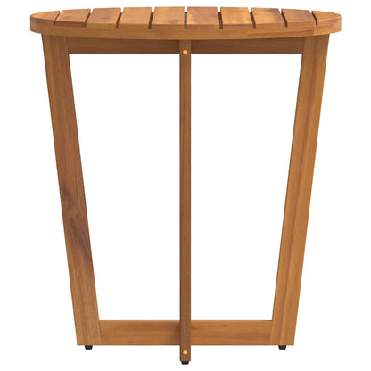 vidaXL Garden Side Table Round Ø70x75 cm Solid Wood Acacia