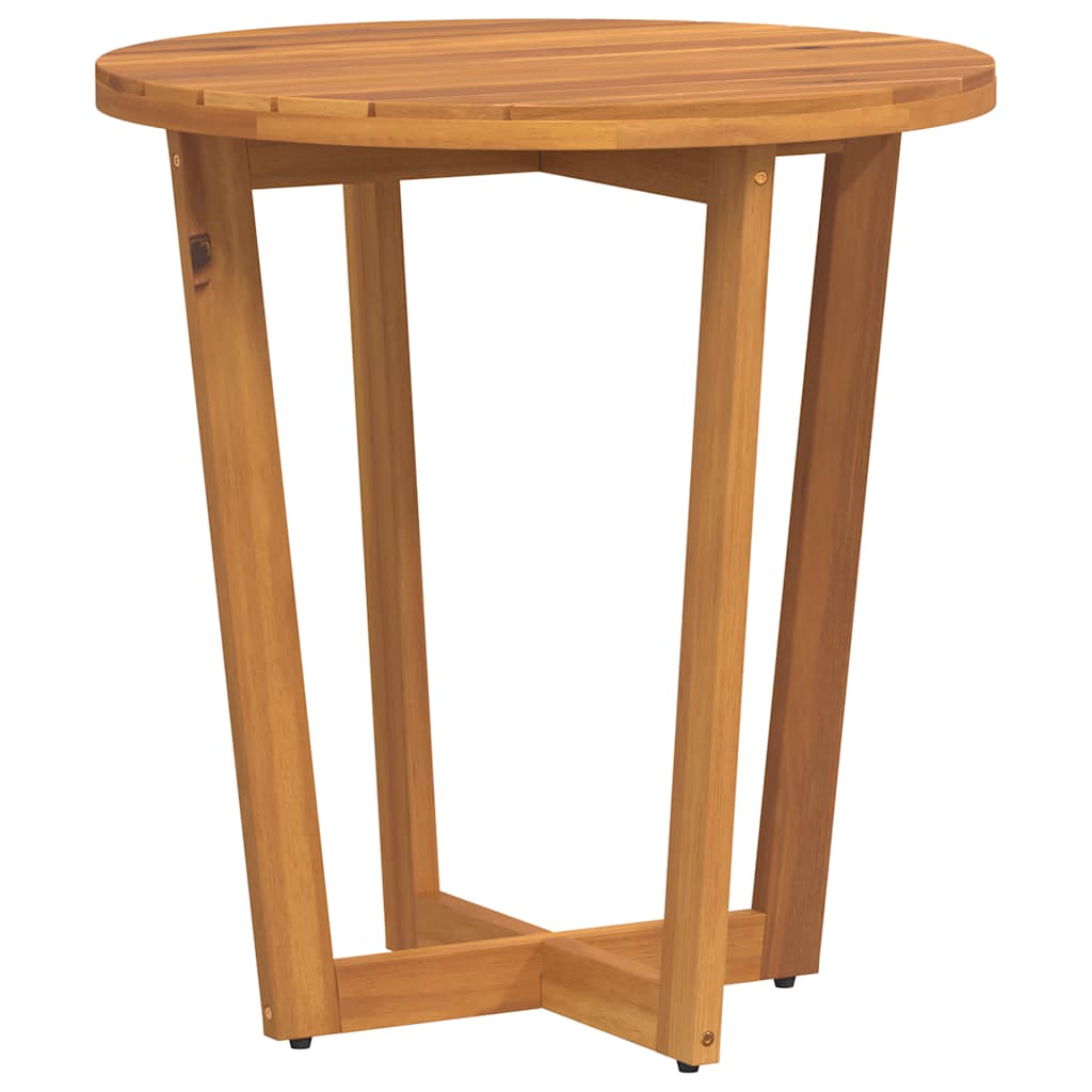 vidaXL Garden Side Table Round Ø70x75 cm Solid Wood Acacia