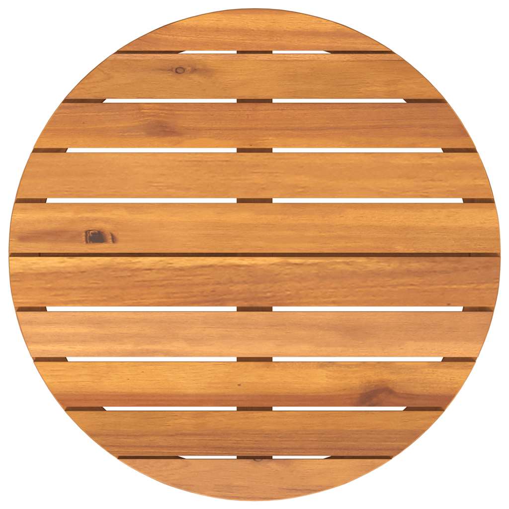vidaXL Garden Side Table Round Ø70x75 cm Solid Wood Acacia