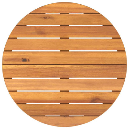 vidaXL Garden Side Table Round Ø70x75 cm Solid Wood Acacia