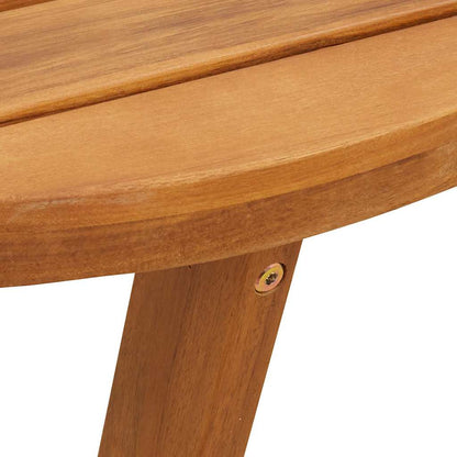 vidaXL Garden Side Table Round Ø70x75 cm Solid Wood Acacia
