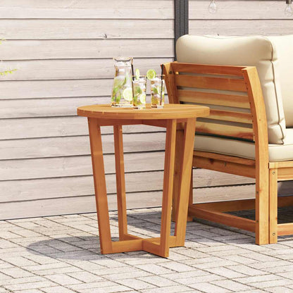 vidaXL Garden Side Table Round Ø70x75 cm Solid Wood Acacia