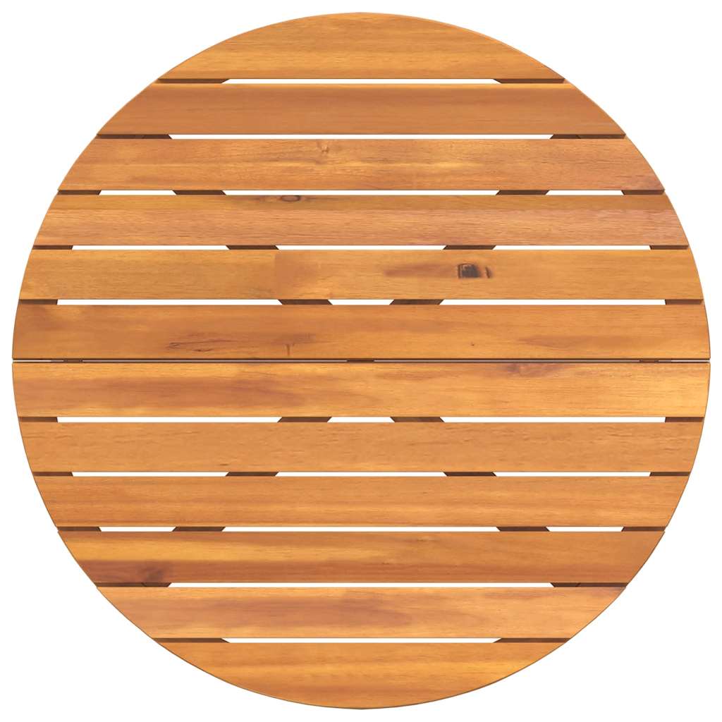 vidaXL Garden Dining Table Round Ø90x75 cm Solid Wood Acacia