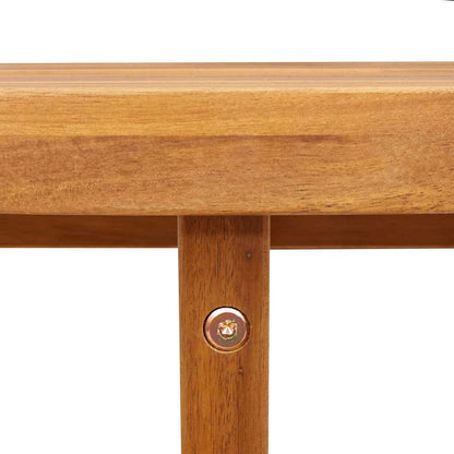 vidaXL Garden Dining Table Round Ø90x75 cm Solid Wood Acacia