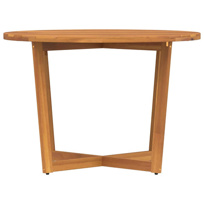 vidaXL Garden Dining Table Round Ø110x75 cm Solid Wood Acacia
