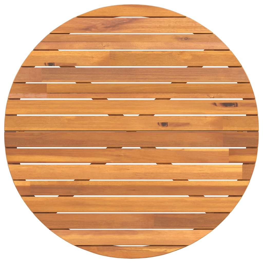 vidaXL Garden Dining Table Round Ø110x75 cm Solid Wood Acacia