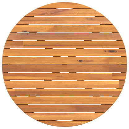 vidaXL Garden Dining Table Round Ø110x75 cm Solid Wood Acacia