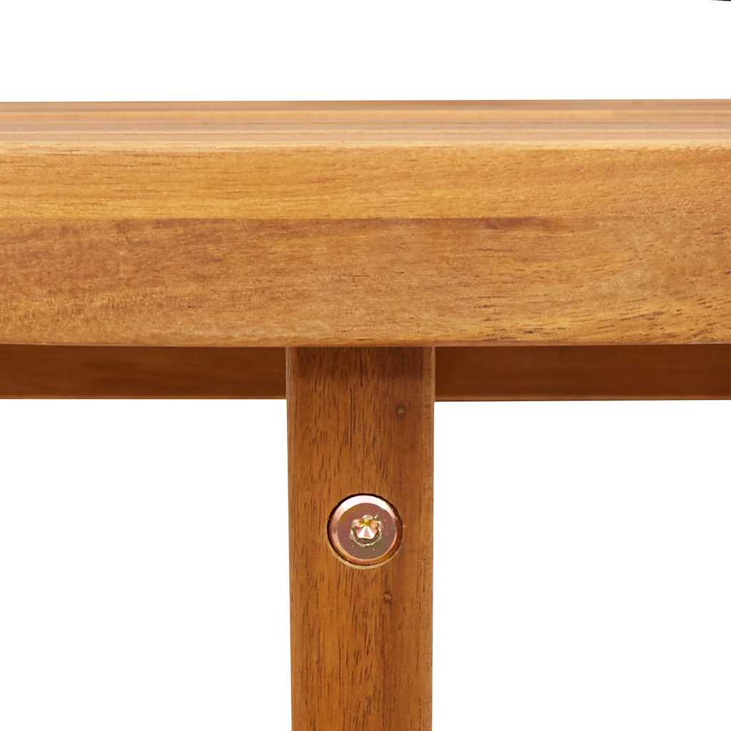 vidaXL Garden Dining Table Round Ø110x75 cm Solid Wood Acacia