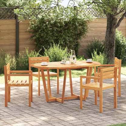 vidaXL Garden Dining Table Oval 150x90x75 cm Solid Wood Acacia