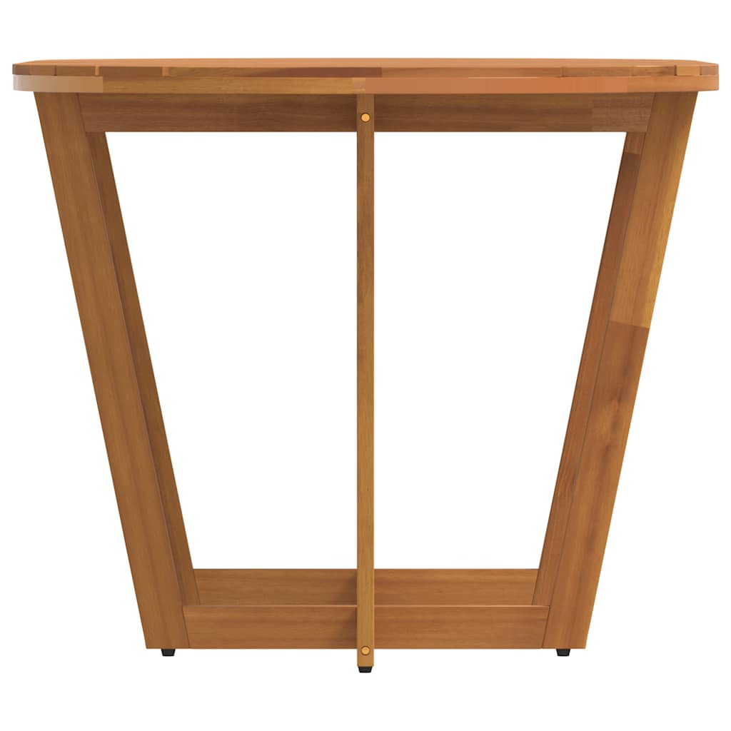 vidaXL Garden Dining Table Oval 150x90x75 cm Solid Wood Acacia