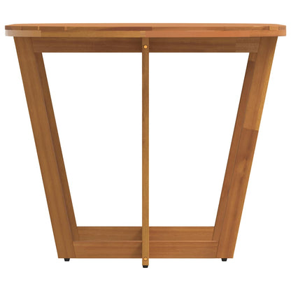 vidaXL Garden Dining Table Oval 150x90x75 cm Solid Wood Acacia
