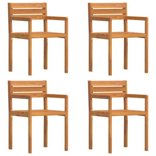 vidaXL Garden Chairs 4 pcs 50x53x80 cm Solid Wood Acacia