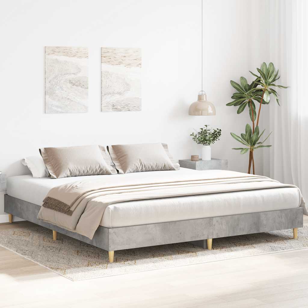 vidaXL Bed Frame | Concrete grey