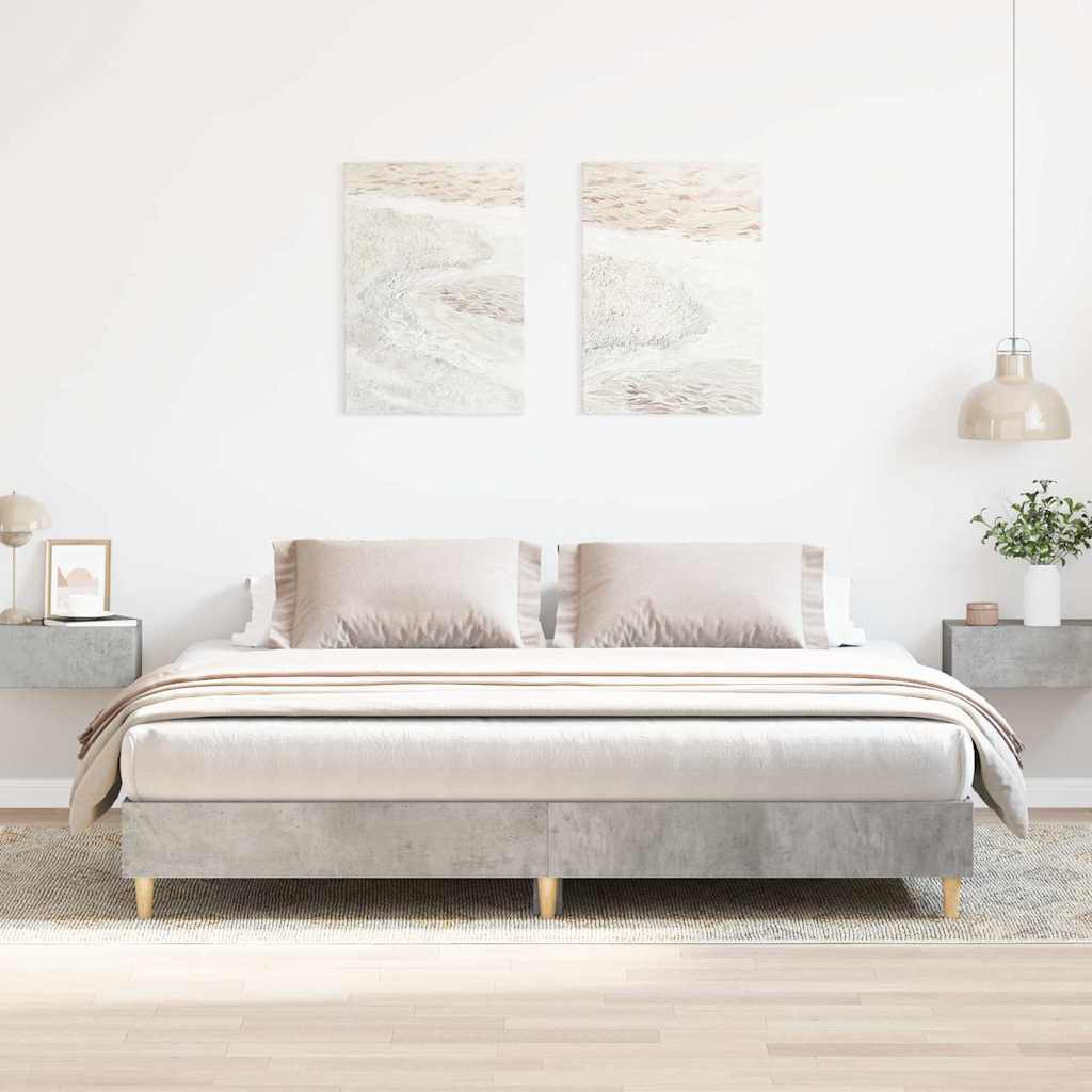 vidaXL Bed Frame | Concrete grey