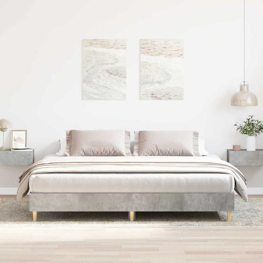 vidaXL Bed Frame | Concrete grey