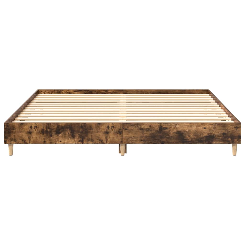vidaXL Bed Frame | Smoked Oak | Engineered wood | Large |  Durable  | Bed Frame