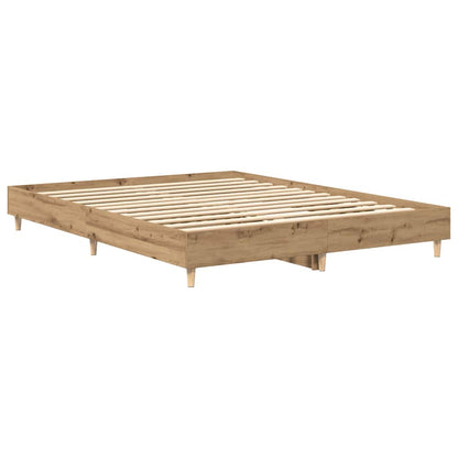 vidaXL Bed Frame | Artisan oak | Engineered wood | King | Bed Frame