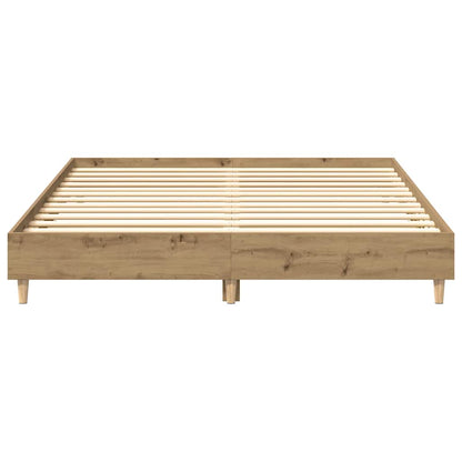 vidaXL Bed Frame | Artisan oak | Engineered wood | King | Bed Frame