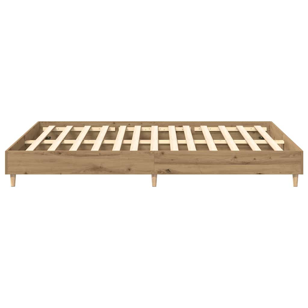 vidaXL Bed Frame | Artisan oak | Engineered wood | King | Bed Frame