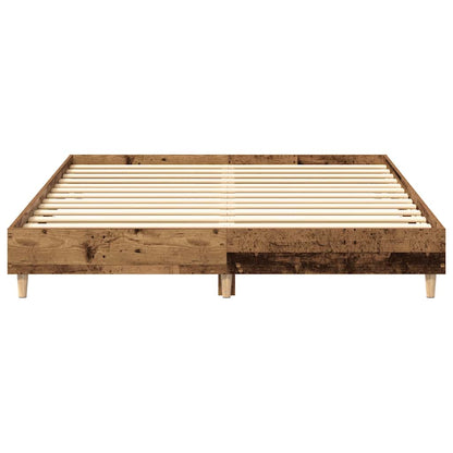 vidaXL Bed Frame No Mattress Old Wood 140x200 cm Engineered Wood