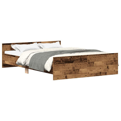 vidaXL Bed Frame without Mattress Old Wood 120x200cm Engineered Wood