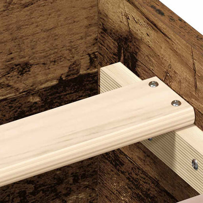 vidaXL Bed Frame without Mattress Old Wood 120x200cm Engineered Wood