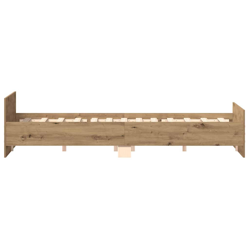 vidaXL Bed Frame without Mattress Artisan Oak 160x200cm Engineered Wood