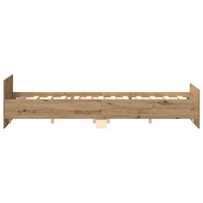 vidaXL Bed Frame without Mattress Artisan Oak 160x200cm Engineered Wood