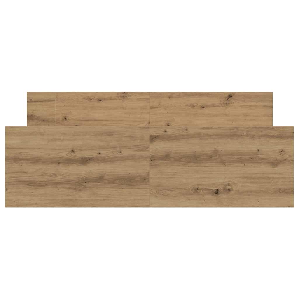 vidaXL Bed Frame without Mattress Artisan Oak 140x190cm Engineered Wood