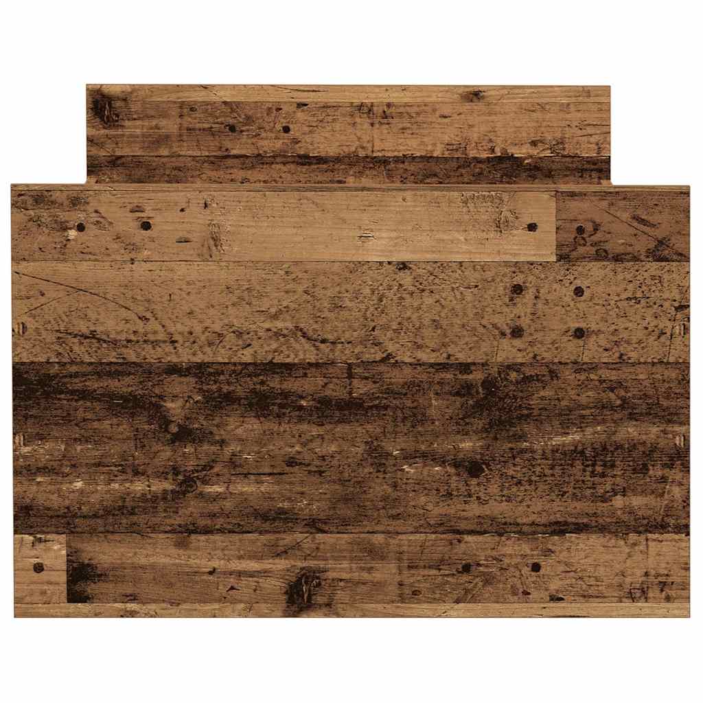 vidaXL Bed Frame | Old Wood | Engineered Wood, Solid Pinewood | Single