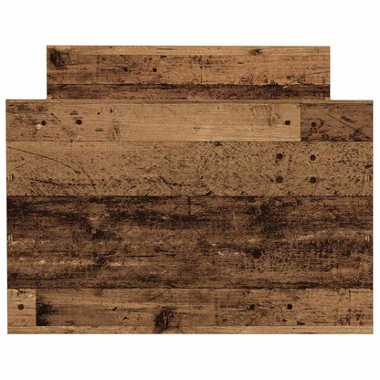 vidaXL Bed Frame | Old Wood | Engineered Wood, Solid Pinewood | Single