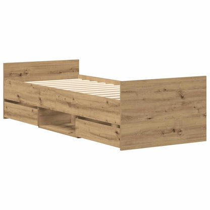 vidaXL Bed Frame | Artisan Oak | Engineered Wood | Single | Bed Frame