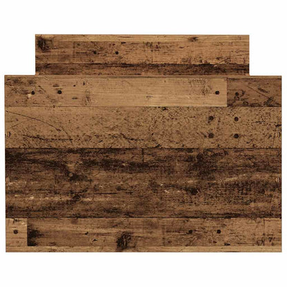 vidaXL Bed Frame | Old wood | Engineered wood, solid pinewood, plywood | Single