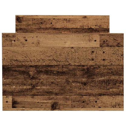 vidaXL Bed Frame | Old wood | Engineered wood, solid pine wood, plywood | Single